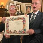 Consegna attestato a Eva Janda
