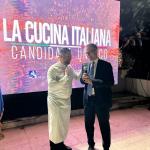 Ambasciatore Fabrizio Saggio con lo chef Domenico Iavarone