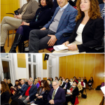 Ambasciatore d'Italia in Ungheria tra la Presidente del Comitato Dante Alighieri a destra e il Console di Spagna a sinistra
