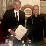 Il Delegato Andrea Negri con lo chef 