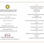 Il menu della serata