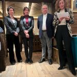 la Delegata De Mattia con la famiglia Bocus, proprietaria del ristorante Villa Oretta