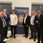 Legato Gianfilippi, Accademico Falconeri, chef Daisuke Yamane, Accademico Gori, postulante Cantatore, Console Gen. Prencipe