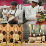 Gli studenti al lavoro per la preparazione dell'evento