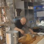 Un momento dello show cooking